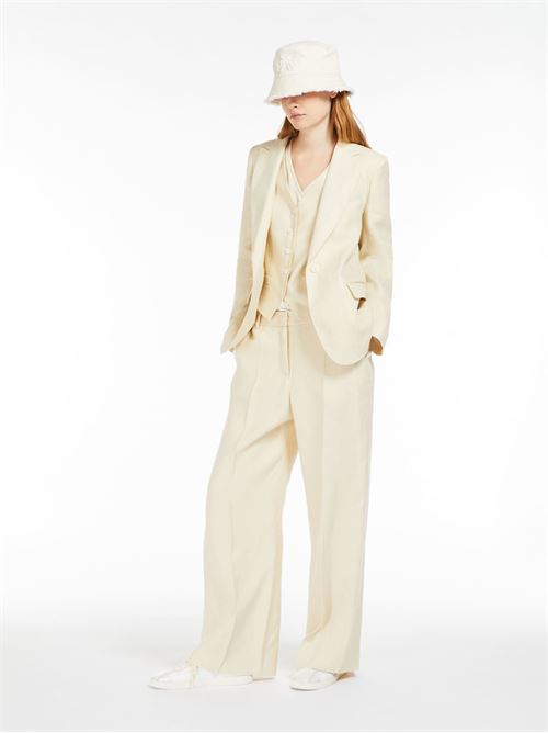 Blazer monopetto in lino MAXMARA WEEKEND | 2415041032600035